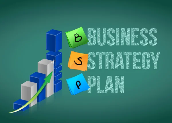 Plano de estratégia empresarial — Fotografia de Stock