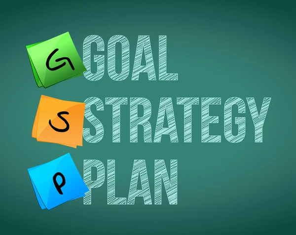Goal policy strategy plan — Stock Photo, Image