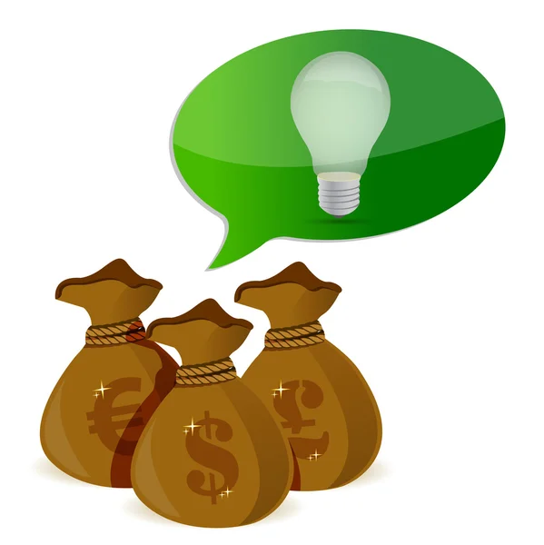 Idea Investments concept — Stock Photo, Image