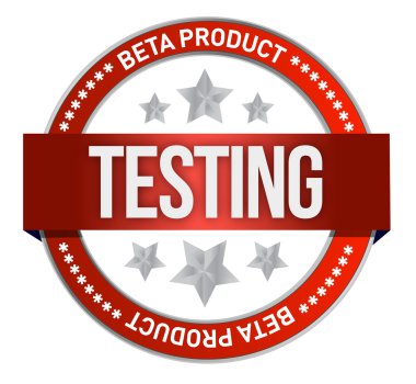terim beta test gösterir kırmızı pul