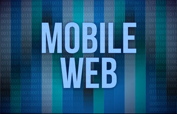 Mobile Web sep concept — Stock Photo, Image