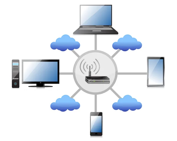 Wifi network concept — Stock Photo, Image