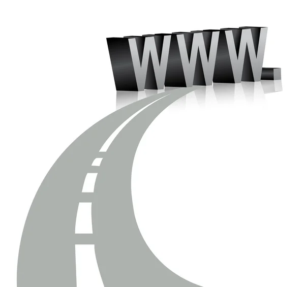 Símbolo de Internet www — Foto de Stock