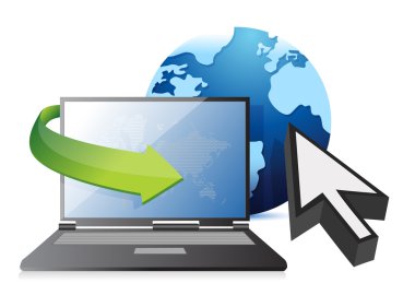 internet laptop, Küre ve imleç kavramı