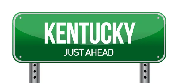 Green Kentucky, USA street sign — стоковое фото