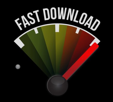 hızlı download hız göstergesi
