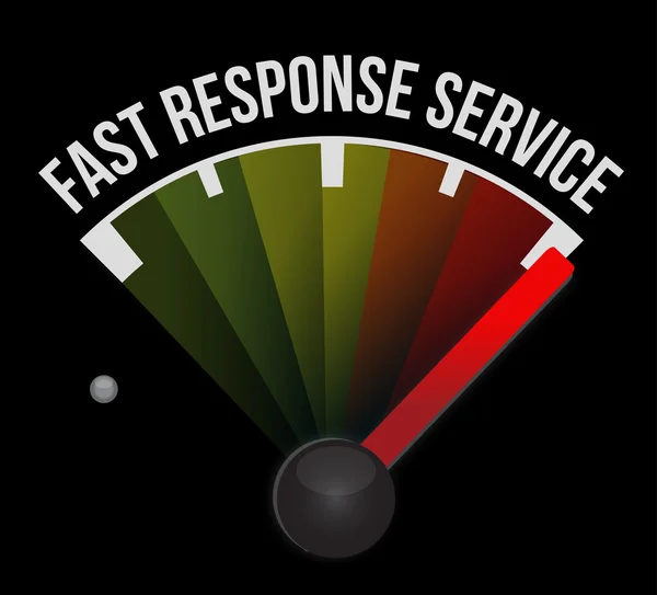 Snabb respons service hastighetsmätare — Stockfoto