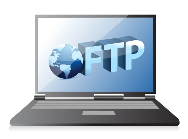 Uploading ftp Server — Stock Photo, Image