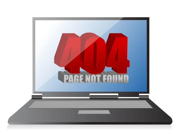 404 error on a laptop — Stock Photo, Image