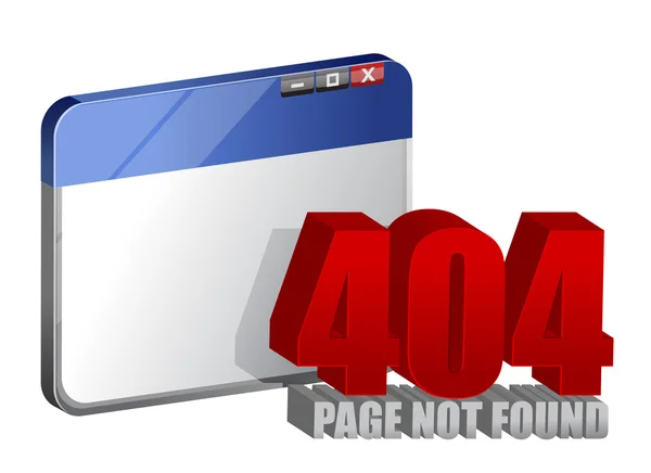 404 error on computer browser — Stock Photo, Image