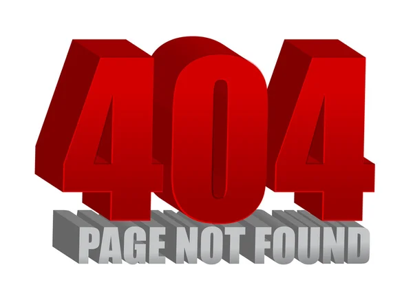 Red 404 error — Stock Photo, Image