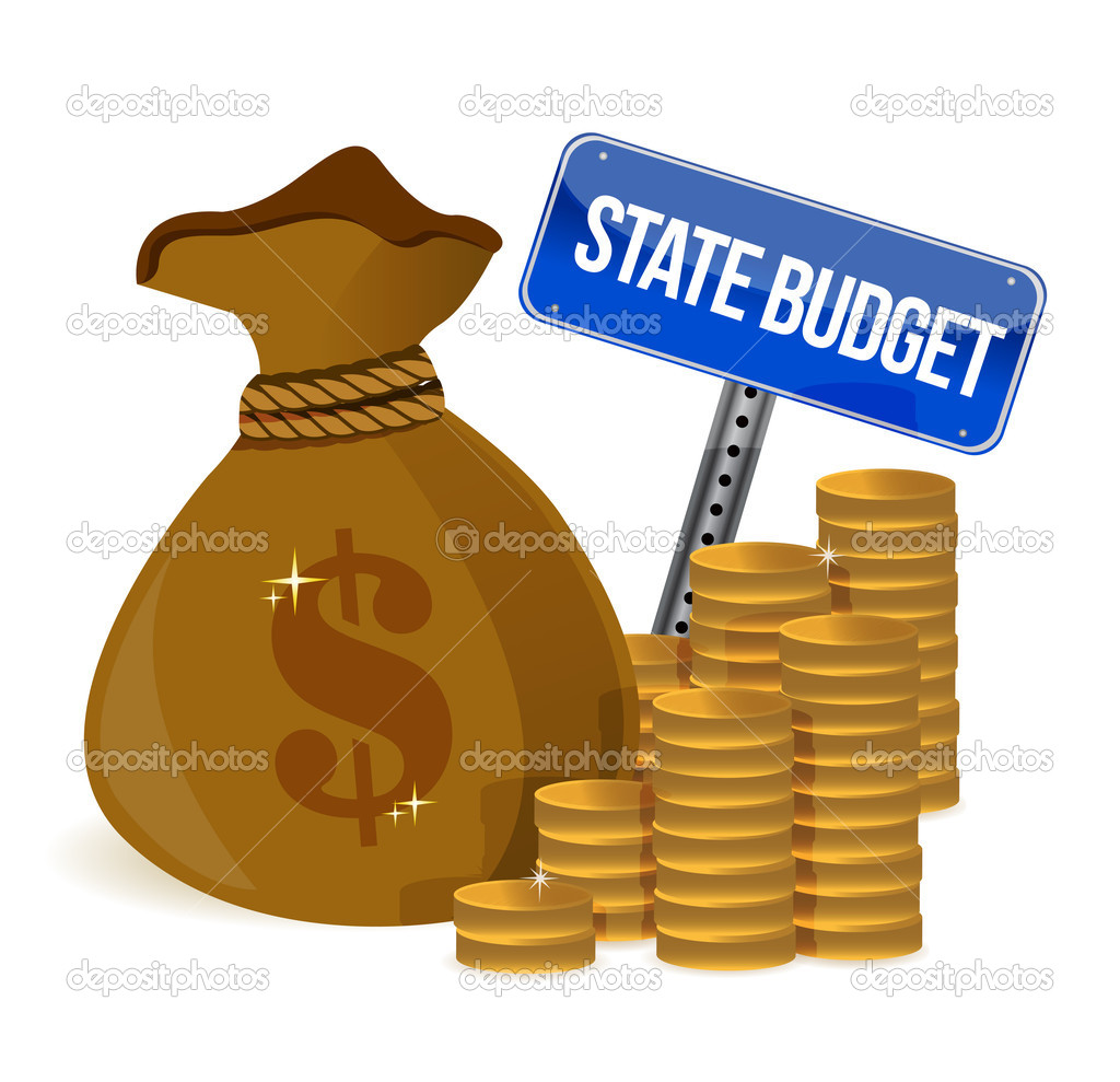 money Bag with state budget