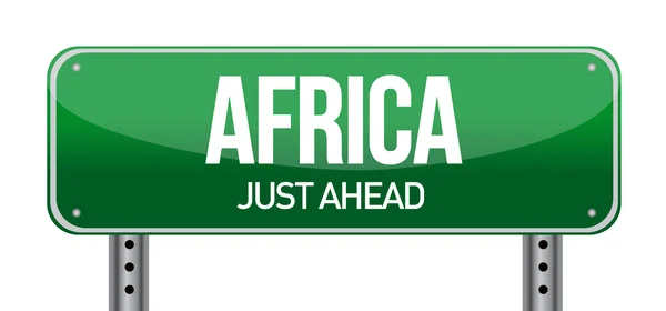 Africa traffic road sign — Stock Photo, Image