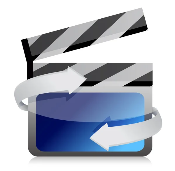 Film applauso cinema bordo in movimento — Foto Stock