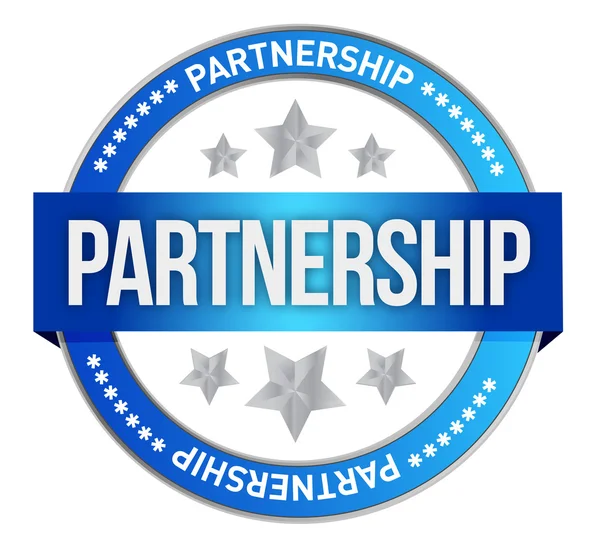 Partnership stamp — Stock Photo, Image