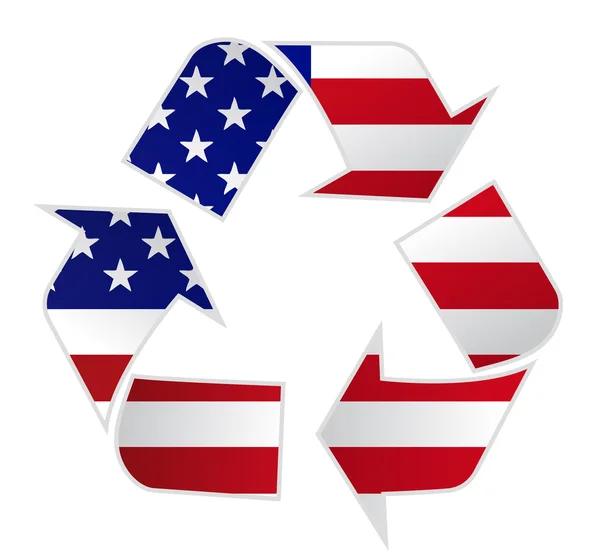 USA recycle — Stock Photo, Image