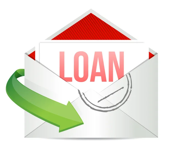 Loan mail envelope — Stock Photo, Image