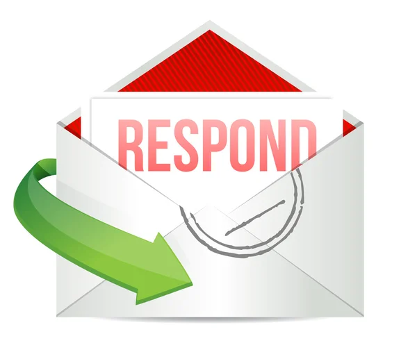 Responder envelope — Fotografia de Stock