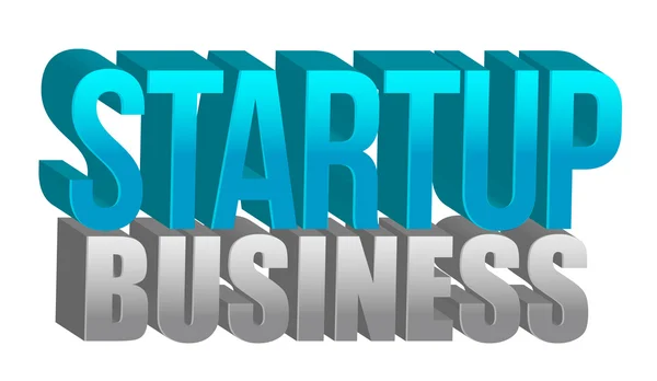 Startup business text — Stock Photo, Image