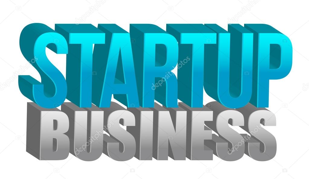 Startup business text