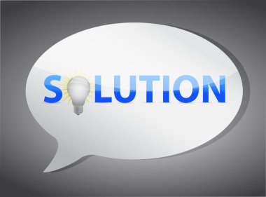 çözümler konuşma balonu