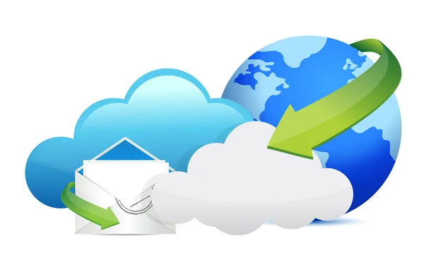 Internet global cloud communication — Stock Photo, Image