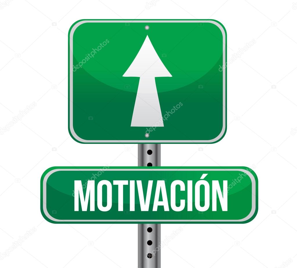 motivation green sign in spanish