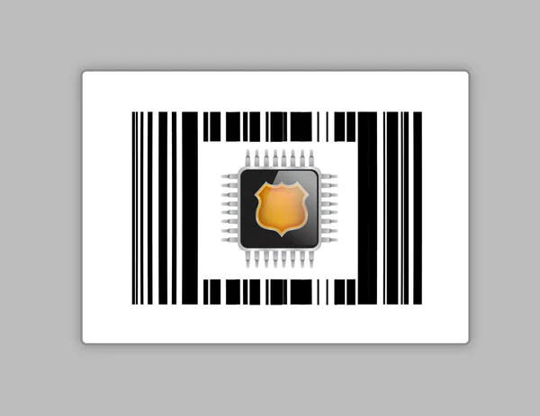 Technologie chip upc of barcode — Stockfoto