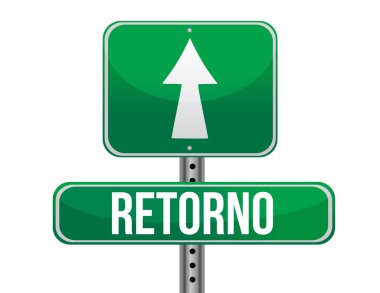 İspanyol trafik yol işaret içinde döndürür