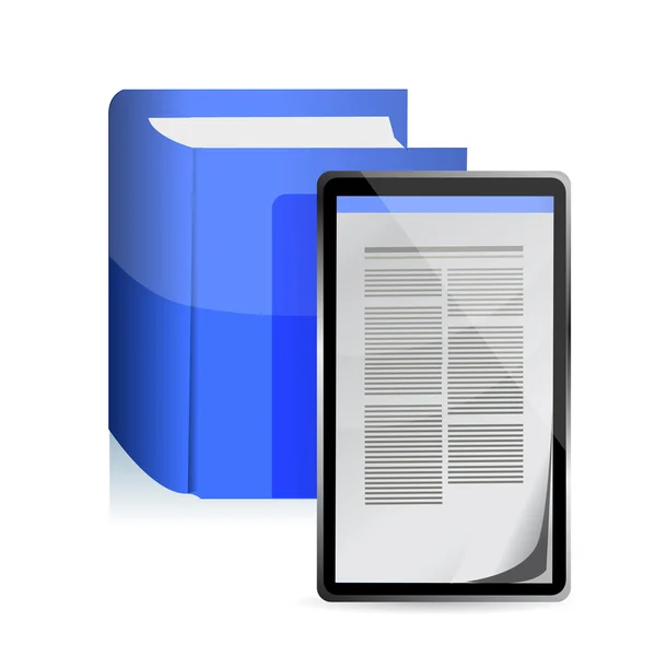 E-book reader concept. Tablet pc — Stock Photo, Image