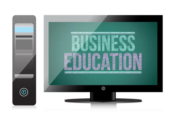 Business Education in mostra. computer — Foto Stock