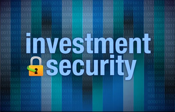 Védelmi koncepció befektetési biztonsági bináris — Stock Fotó