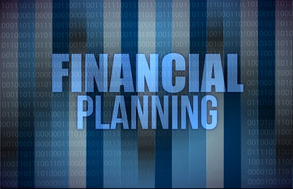 Concepto de negocio: palabras planificación financiera , —  Fotos de Stock