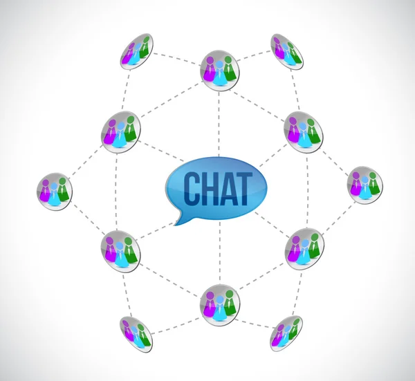 Chat diagram — Stock Photo, Image