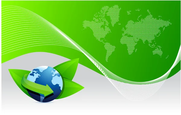 Green earth globe eco — Stock Photo, Image