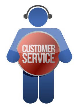 Müşteri Destek kulaklıklar simgesiyle