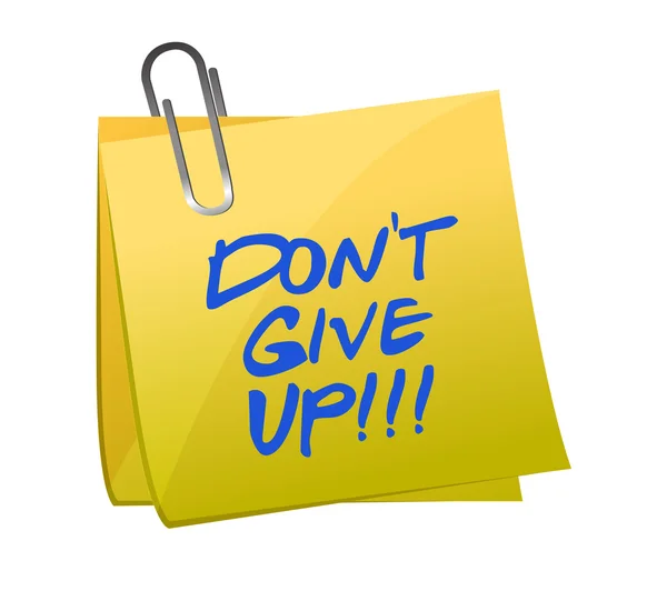 Do not give up post it — Stock Photo, Image
