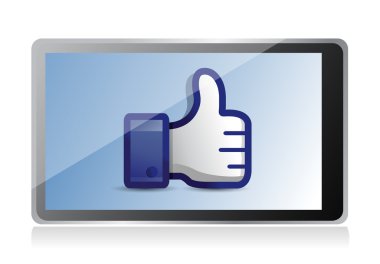 yukarı başparmak ile tablet