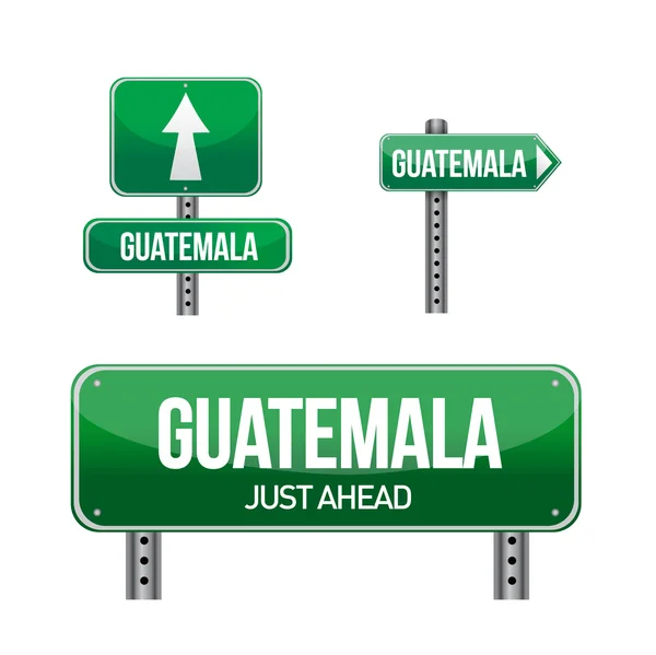Guatemala Land Straßenschild i — Stockfoto