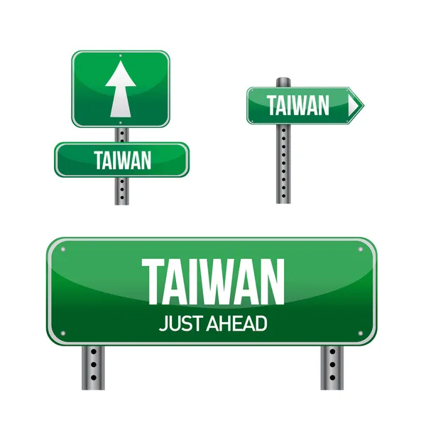 Taiwan Paese cartello stradale — Foto Stock