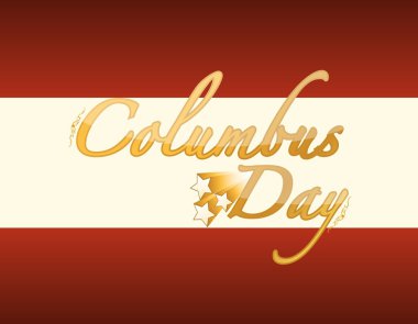 Altın columbus günü kartı