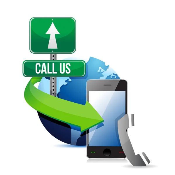Kontakta oss, ring eller e-post — Stockfoto