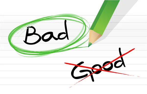 Good vs bad — Stock Photo, Image
