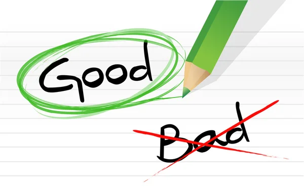 Good vs bad — Stock Photo, Image