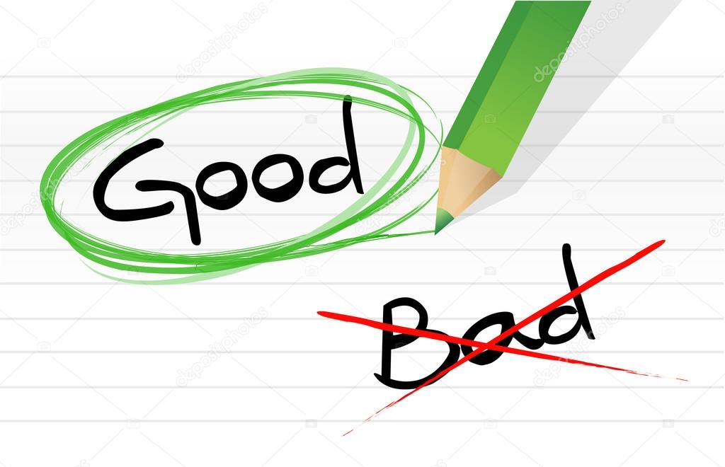 Good vs bad Stock Photo by ©alexmillos 21597253