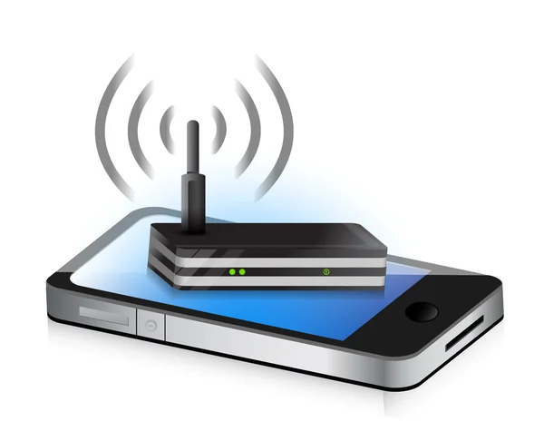 Router smartphone — Stock Photo, Image