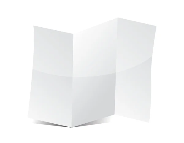 3 つ折りパンフレットのプレゼンテーション ボード — ストック写真