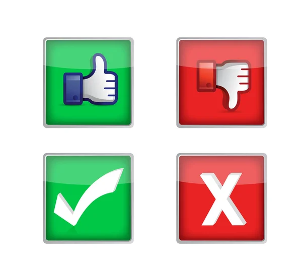 Set of voting web buttons — Stock Photo, Image