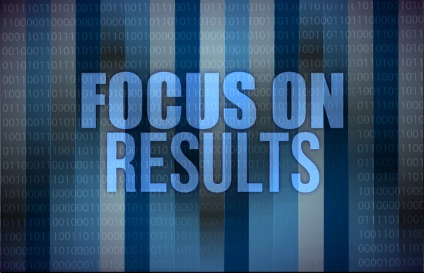 Focus on results on digital touch screen — Stock Photo, Image