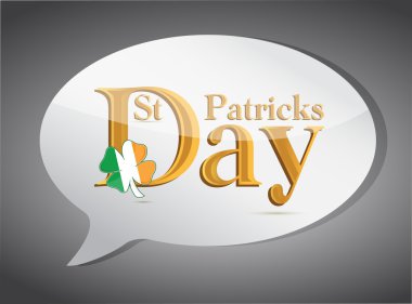 Saint patricks konuşma balonu